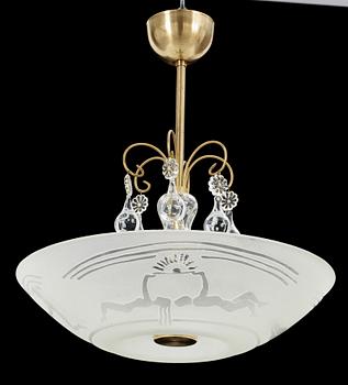 TAKLAMPA, trol. Böhlmarks, 1900-talets första hälft, h ca 45.