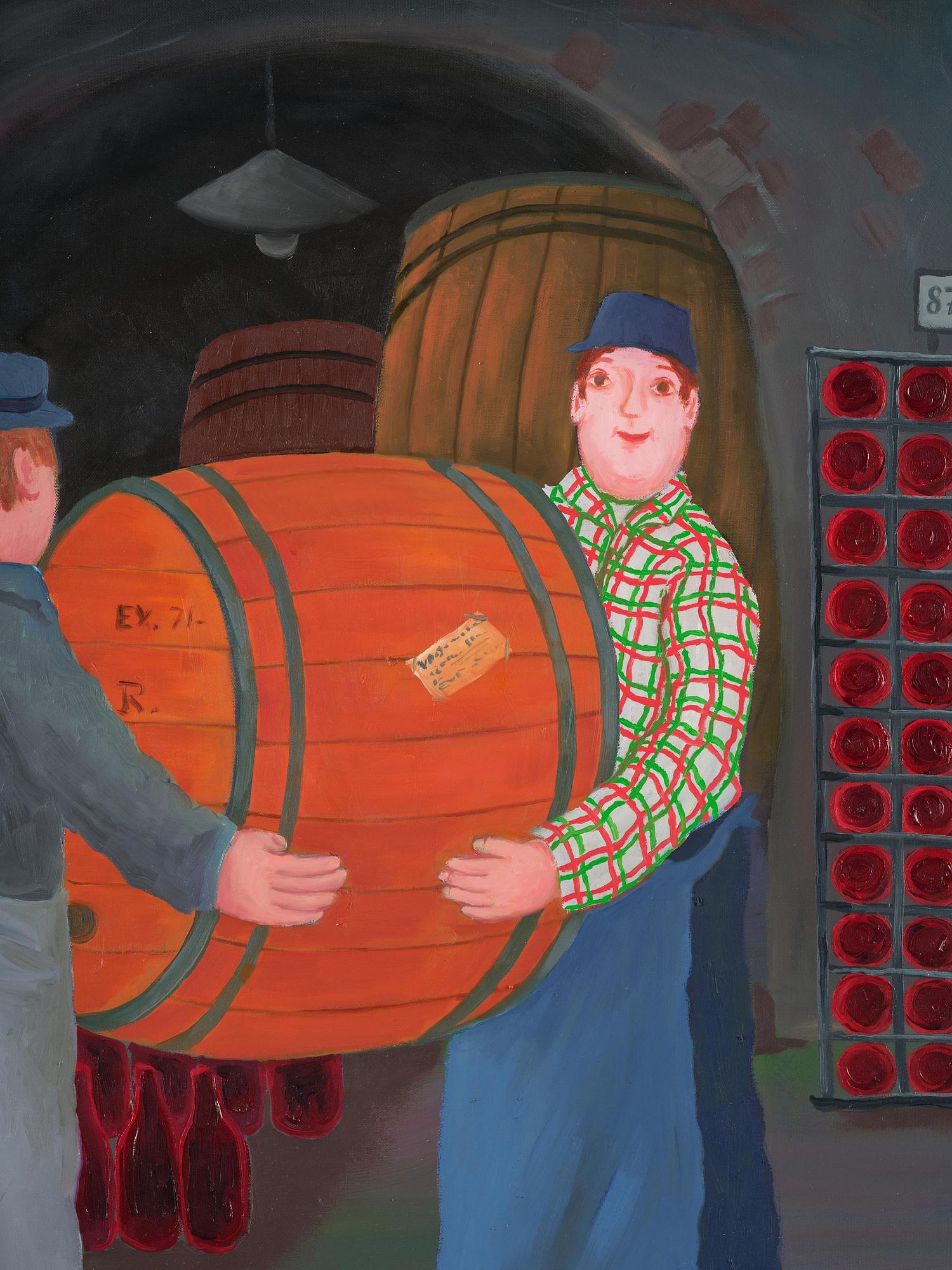 Lennart Jirlow, In the wine cellar.