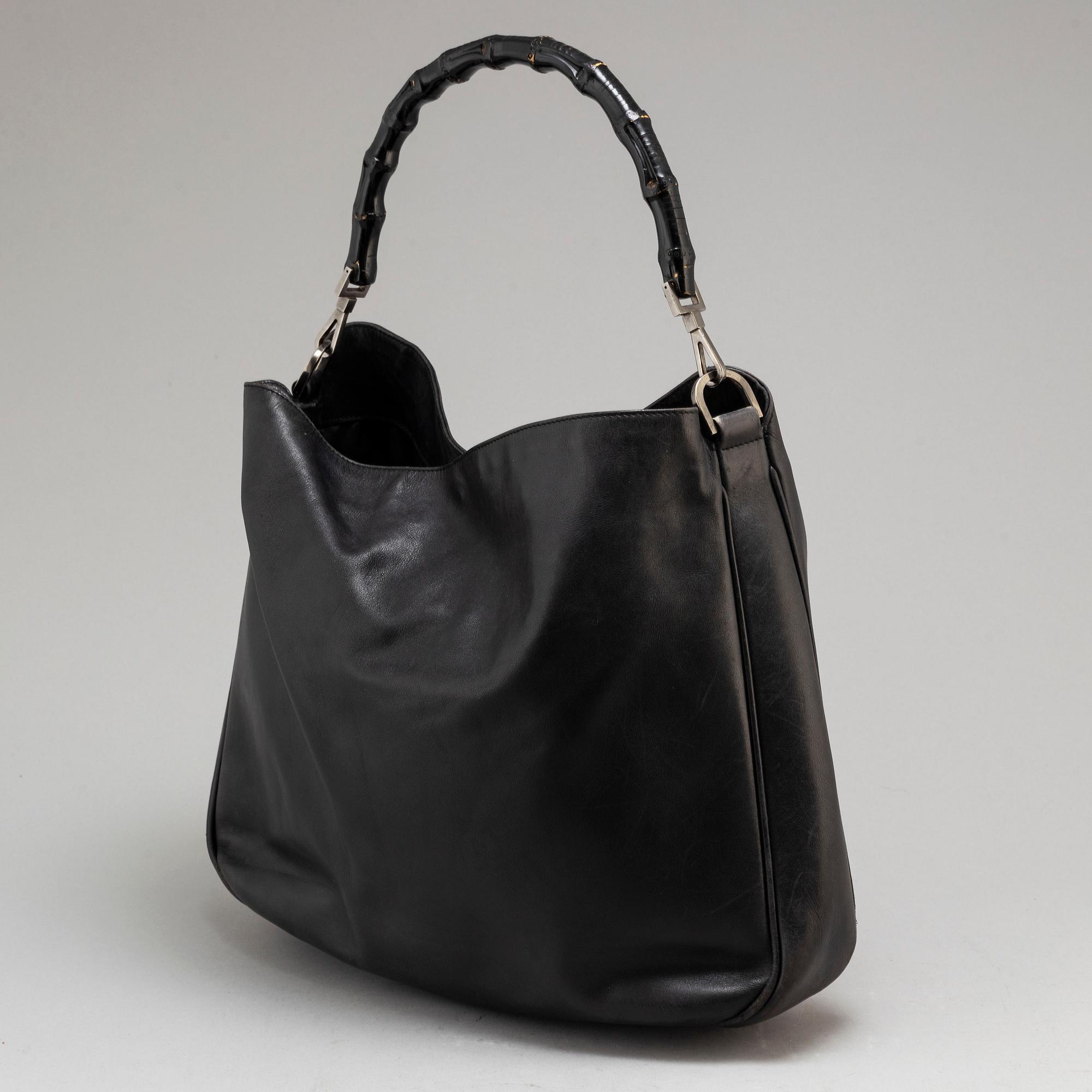 GUCCI, Bamboo Leather Satchel.
