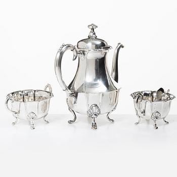 Coffee service, 3 pieces, silver, Dahlström and Co, Örebro 1935.