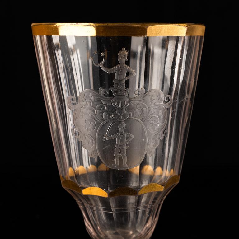 Glass, Germany, mid-18th century, Rococo.