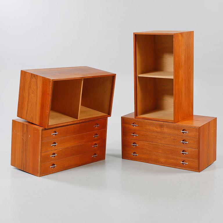 BOKHYLLESEKTION, RY 100-serien, Hans J Wegner för Ry-möbler, 1900-talets tredje kvartal.