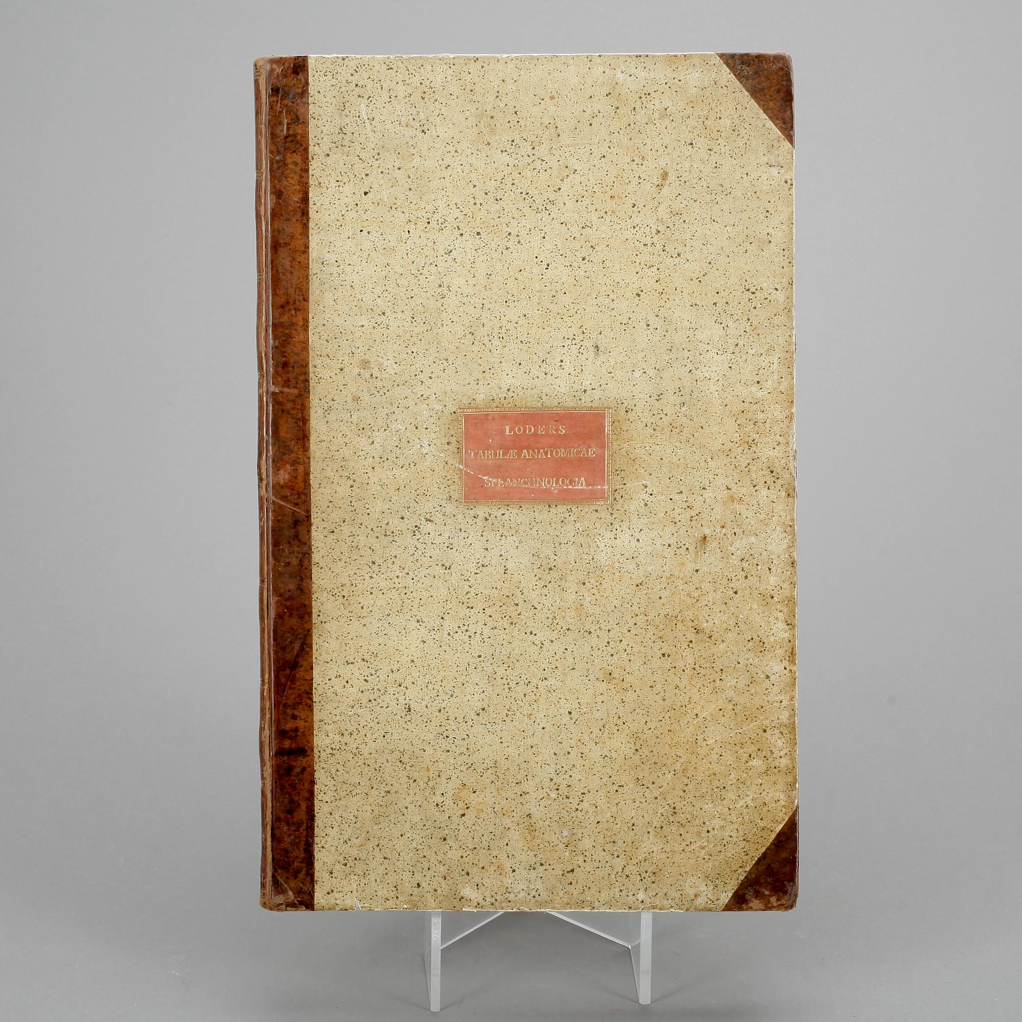 BOK, G H R Loders, "Tabulae Anatomicae Splanchologia", omkr år 1800.