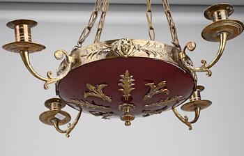 AMPEL, mässing, empirestil, 1900-tal.