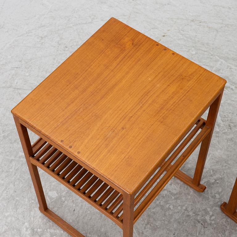 Carl Malmsten, a nest of three 'Släden' tables.
