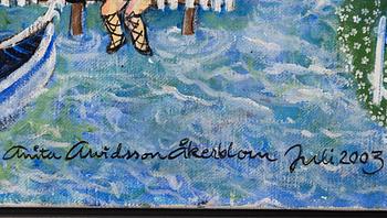 Anita Arvidsson Åkerblom, Summer in the small town by the river.