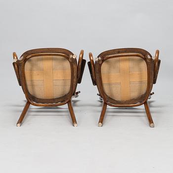 A pair of armchairs, early 20th century.