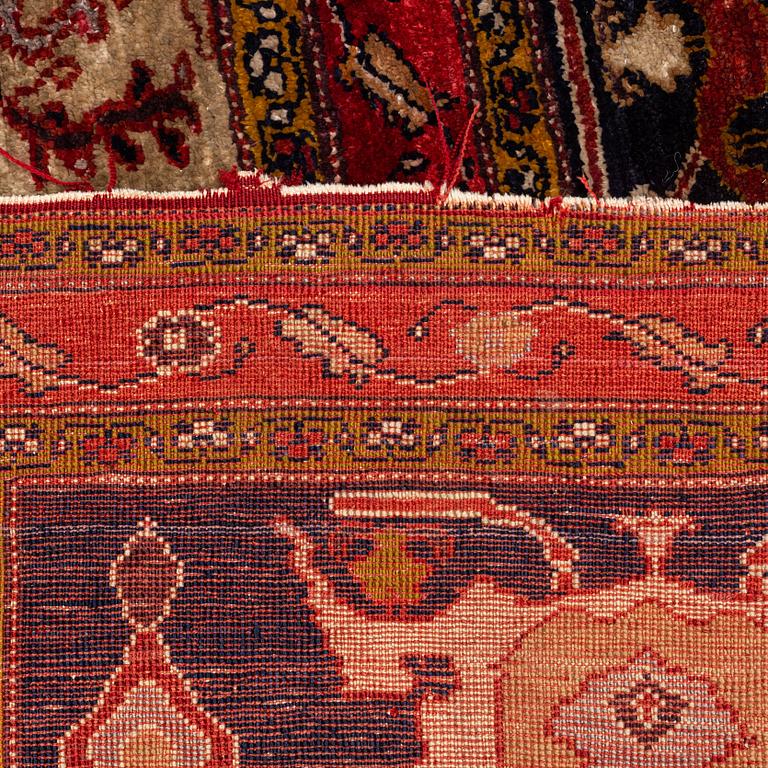 A rug, antique, Turkish silk Sivas, ca 172 x 133 cm.