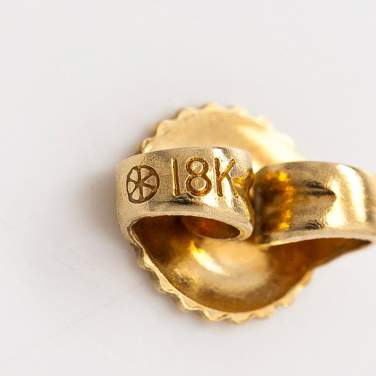 Tiffany & Co, Elsa Peretti, a pair of 18K gold and diamond 'Starfish' earrings.