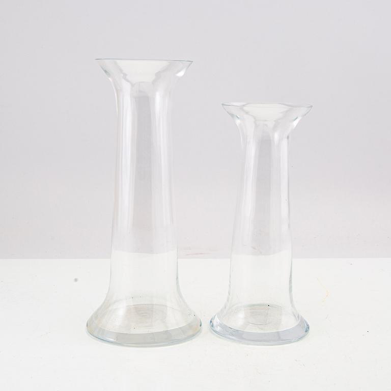Jan & Berit Johansson, vases/decanter 5 pcs glass.