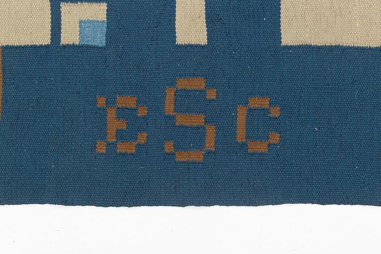A flat weave carpet, Sweden, dated 1936, c. 370 x 260 cm.
