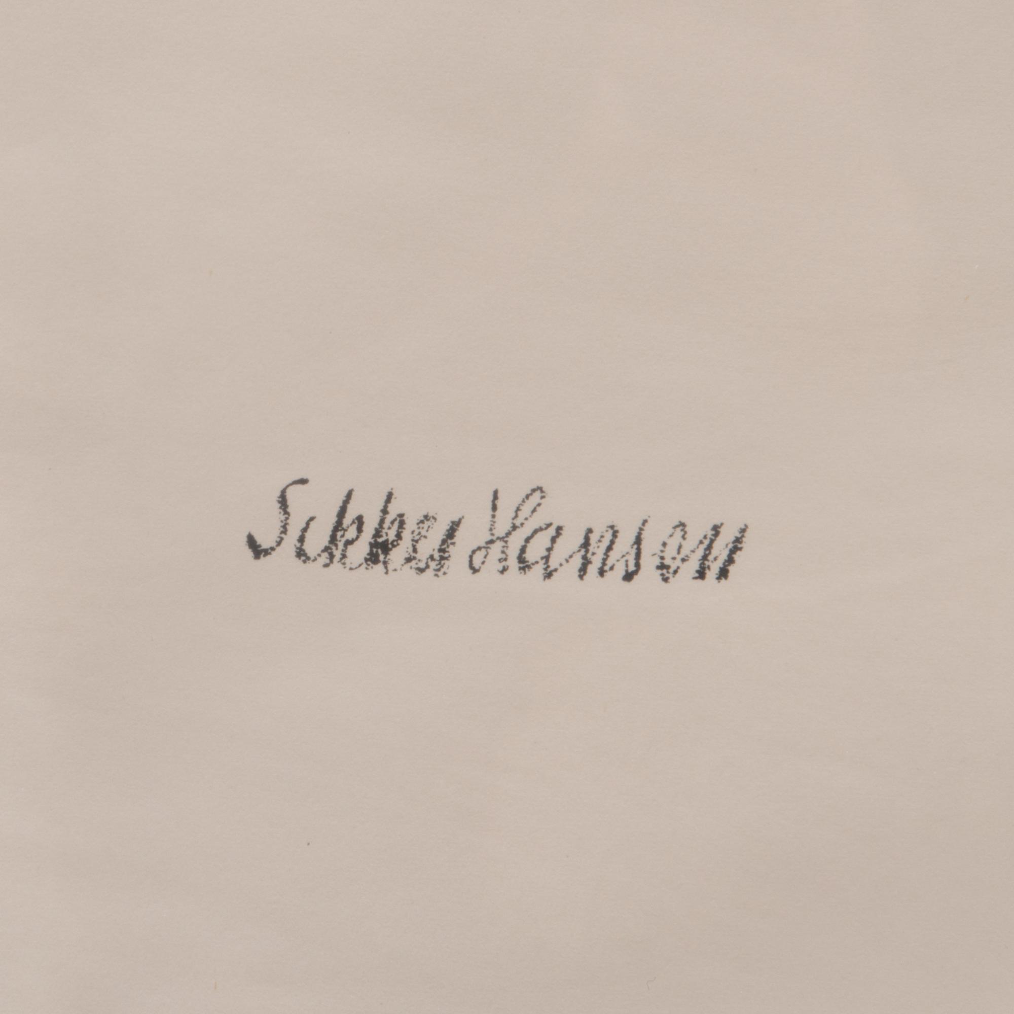 AAGE SIKKER HANSEN, litografia, laattasigneerattu.