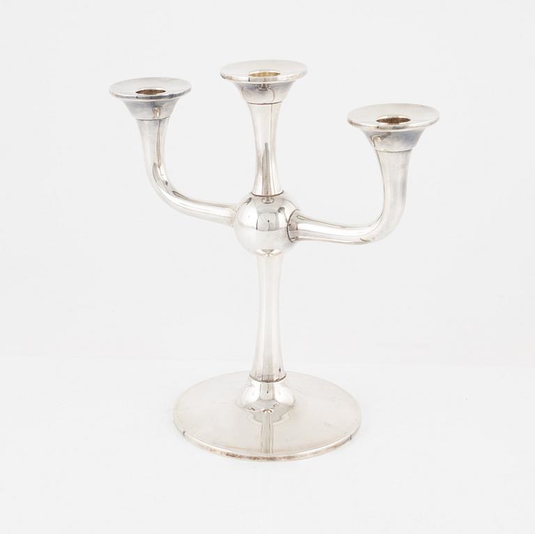Karl Jørgen Otteren, kandelaber, silver, Norge, 1997.