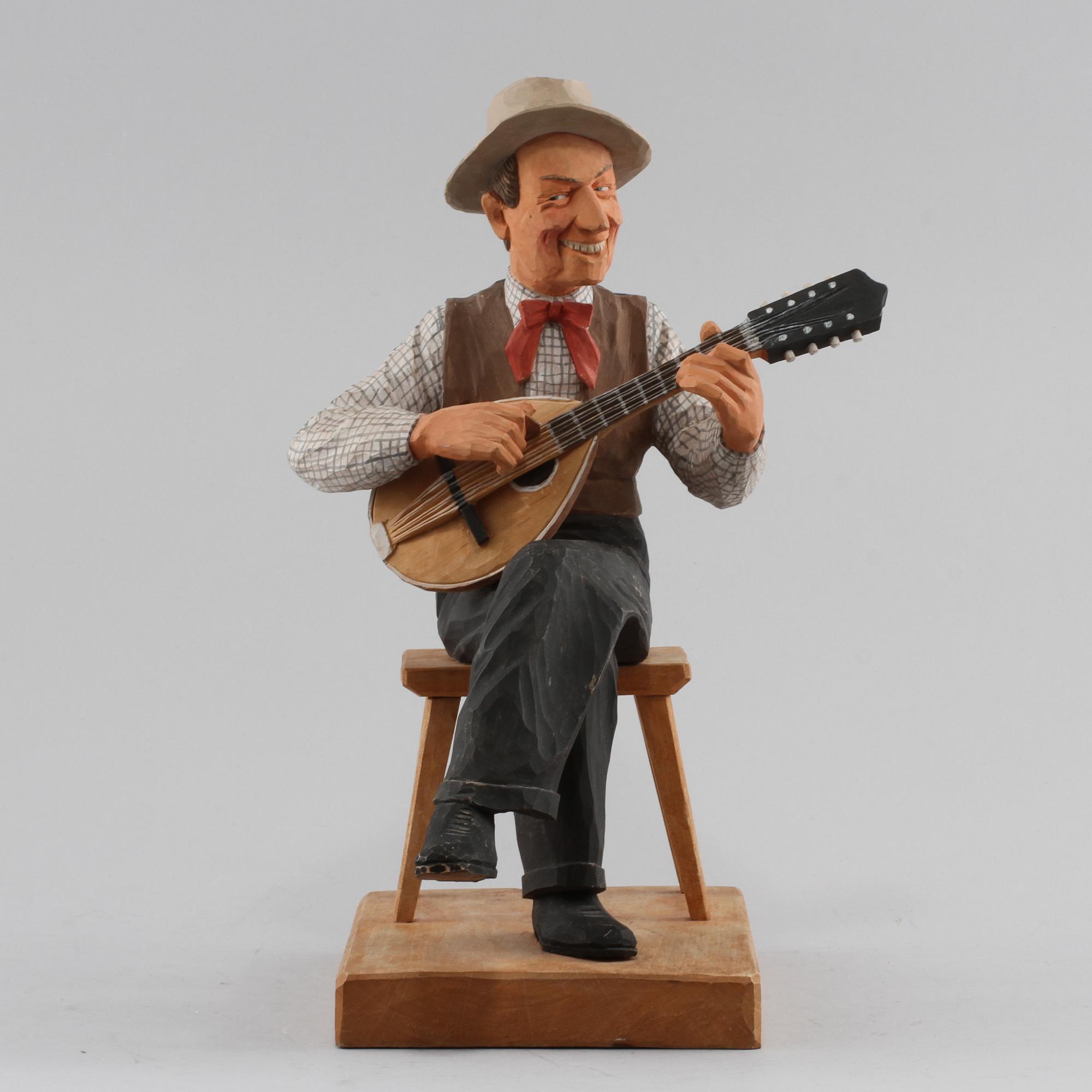 HERMAN ROSELL, träskulptur, signerad och daterad 1949.