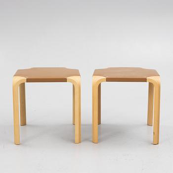 Alvar Aalto, a pair of model X601 stools, Artek.