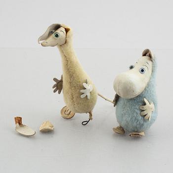 Atelier Fauni, Two Moomin Figures, Finland, 1950s-60s.