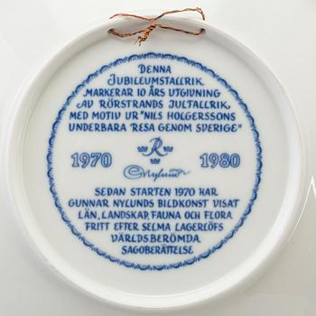 JULTALLRIKAR 30+1+13 st, porslin, Rörstrand, 1970-1999.