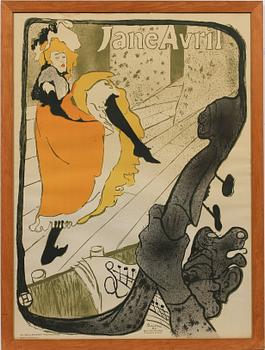 HENRI DE TOLOUSE LAUTREC, efter, affisch, 1900-tal.