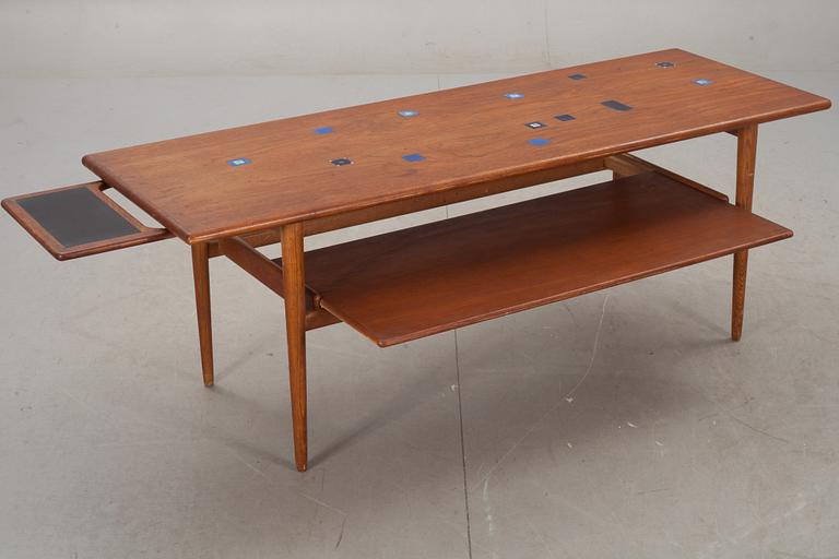 SOFFBORD, teak, troligen Danmark, 1960-tal.