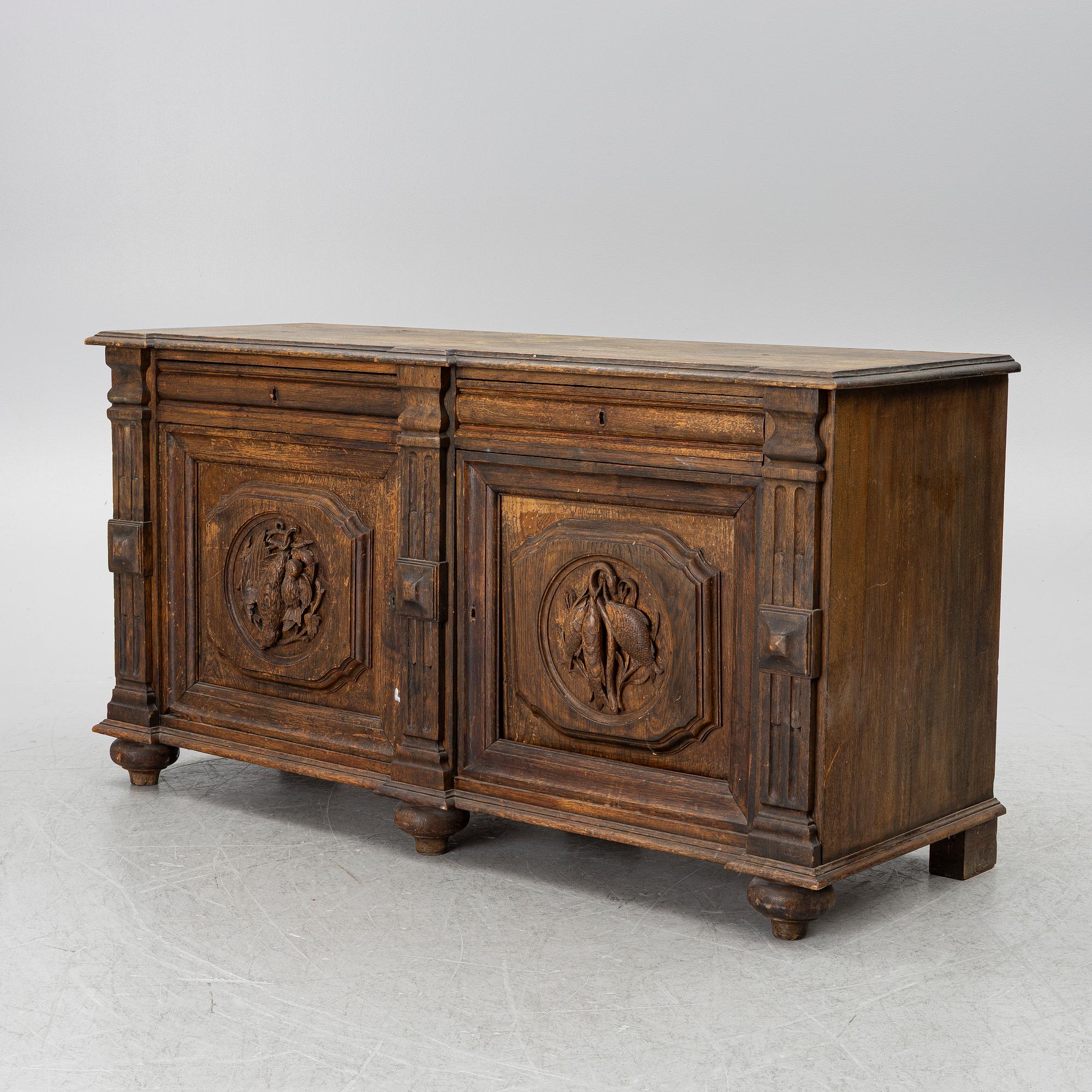 Sideboard, barockstil, 1800-talets slut.