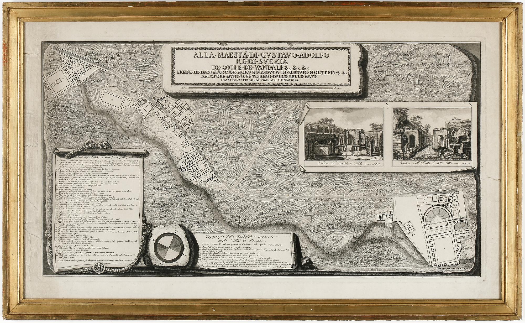 GRAVYR, bär daterering 1785.