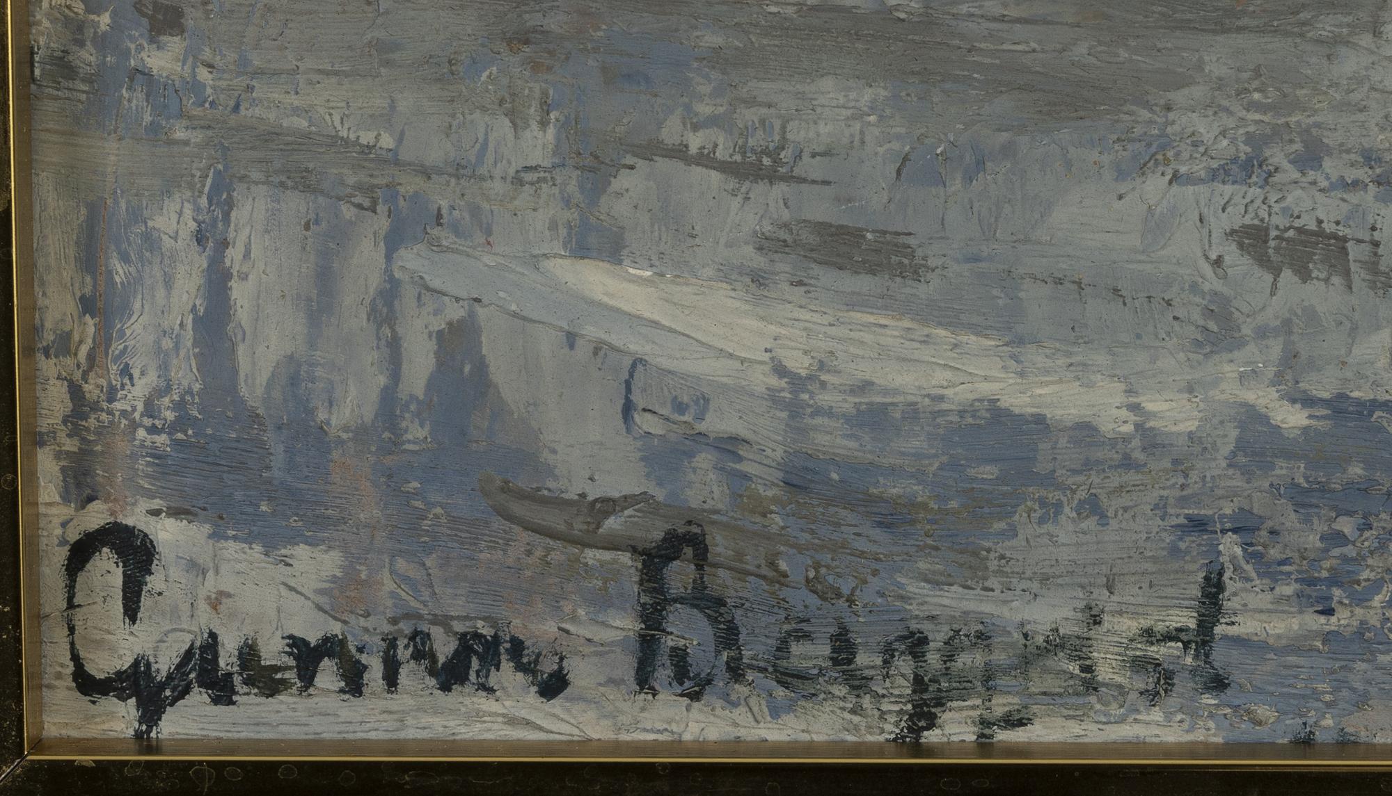 Gunnar Bergqvist, oil on panel, signed.