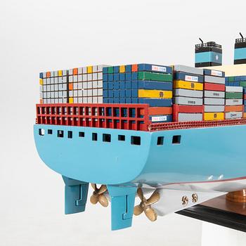 Boat model Maersk Line "Triple E" late 20th century.