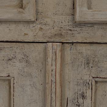 A painted cabinet, 19th century.