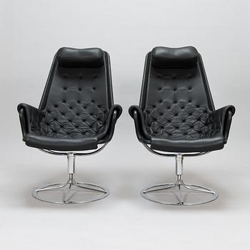 Bruno Mathsson, fåtöljer, ett par, "Jetson", Dux, 2000-tal.