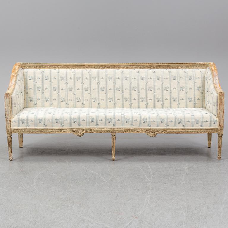An end of the 18th Century Gustavian sofa.
