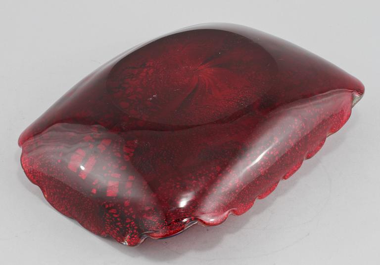 SKÅLFAT, glas, Murano, Italien, omkring 1900-talets mitt.