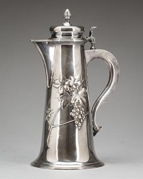 VINKANNA, silver. Emil O Möller(1890-1940) Malmö 1906. Ca 1200g.