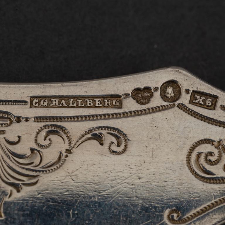 A Swedish early 20th century 166 piece silver-cutlery, Marked CGH, Stockholm 1900-1921.