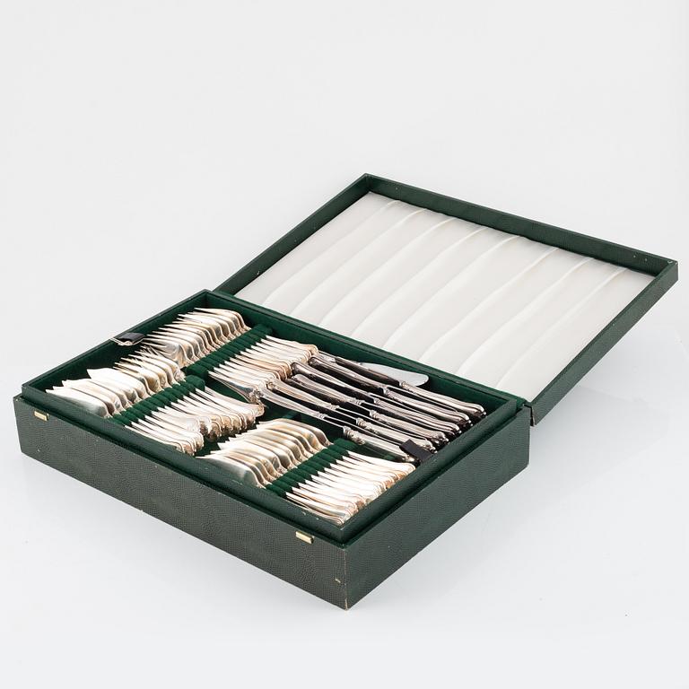 A 116-piece silver flatwear set, model 'Sachsisk', Mema and Cohr, Lidköping, 1984-1996.
