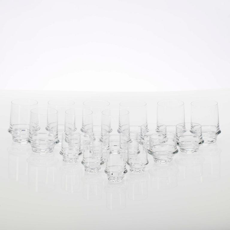 DRICKSGLAS, 18 st, "Marski", Tapio Wirkkala, Iittala, 1900-talets slut.