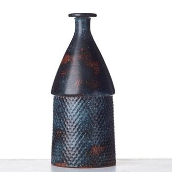 Stig Lindberg, a stoneware vase, Gustavsberg studio, Sweden 1968.