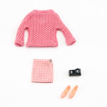 Barbie och Ken, dockor 3 st. samt kläder, vintage, "Swirl Ponytail Barbie" Mattel 1964.