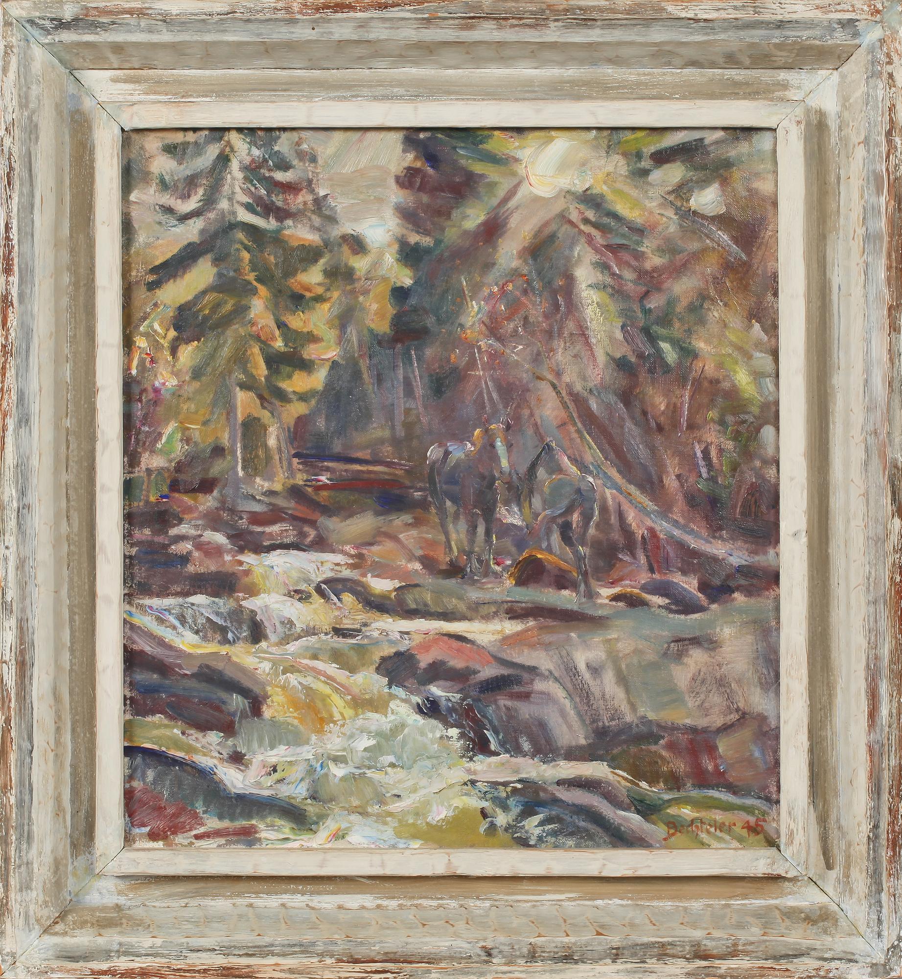 EDUARD BECHTELER, olja på duk, signerad och daterad 1945.