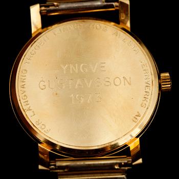 HERRARMBANDSUR, 18 k, Zenith, 1970-tal.