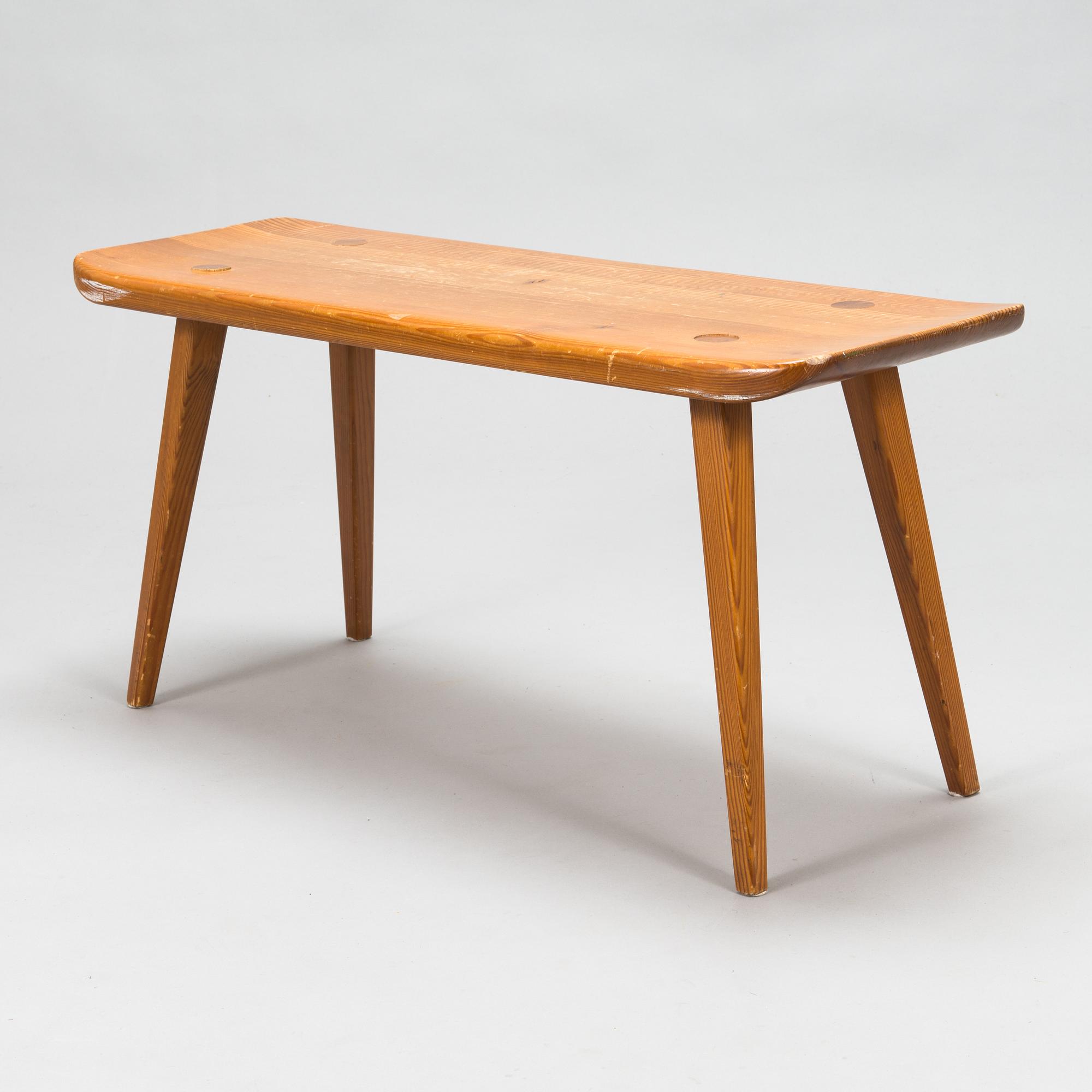 Carl Malmsten, a mid-20th 'Visingö' bench for Svensk Fur.
