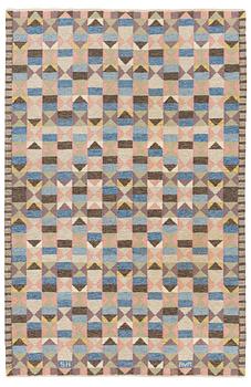 130. Marianne von Münchow, a carpet,"Lek med trekanter", tapestry weave, ca 248 x 160,5  cm, signed SH MVH.