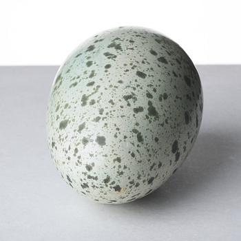 Hans Hedberg, a faience sculture of an egg, Biot, France.
