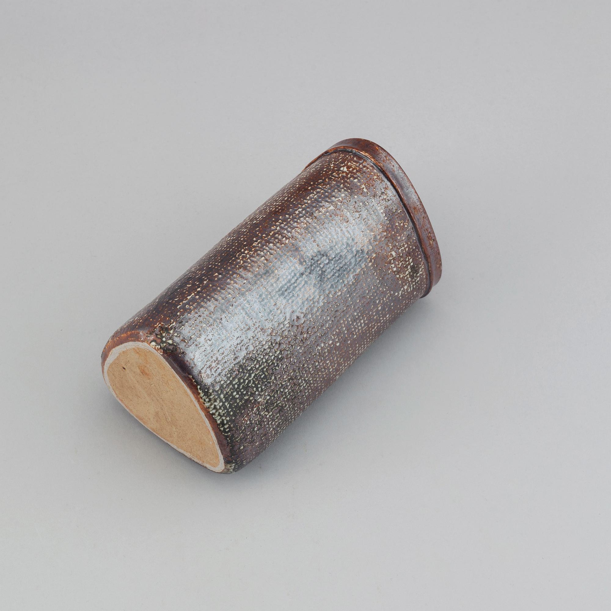 Stig Lindberg, a stoneware vase, signed, Gustavsberg, Sweden.