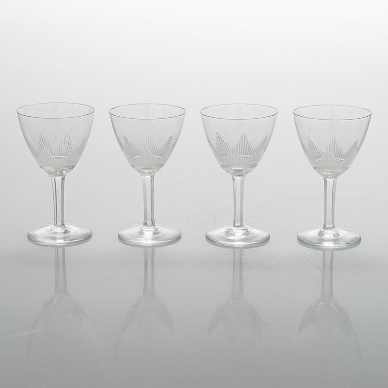 A 1940's  30-piece glassware, 'Marjatta' for Iittala.