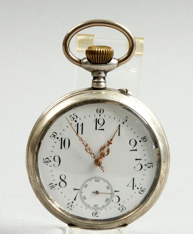 FICKUR, "Spiral Brequet Ancre 19 rubis", silver och FICKUR, 18k guld.