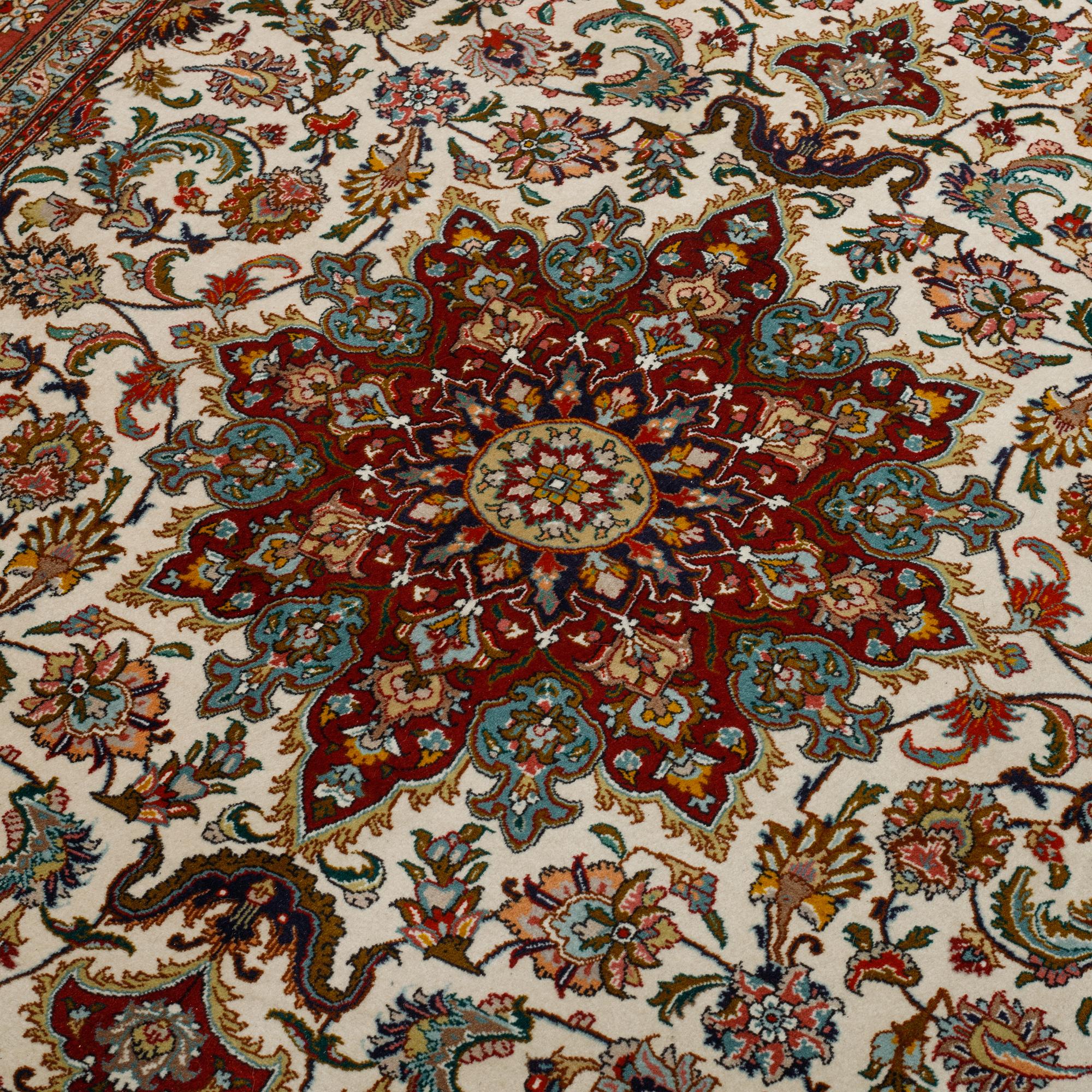 A rug, Old Tabriz, part silk, ca204 x 152 cm.