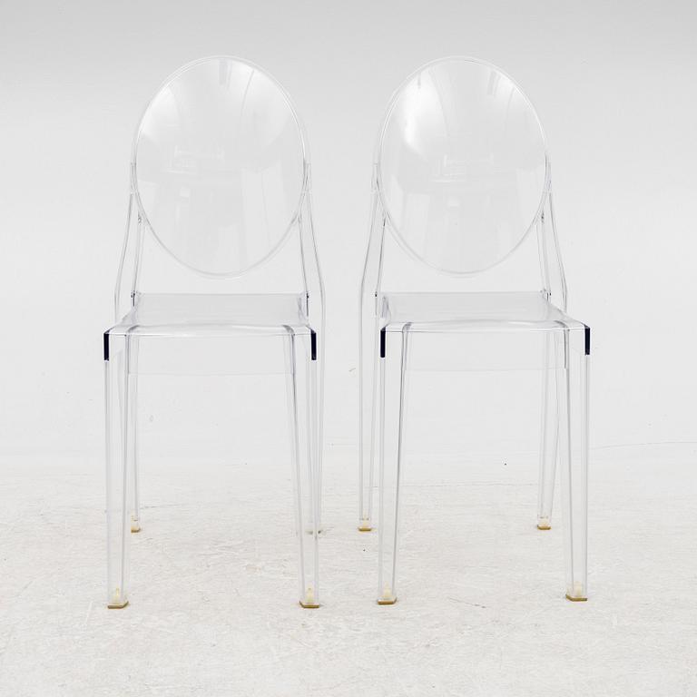 Philippe Starck, stolar, ett par, "Victoria Ghost", Kartell.