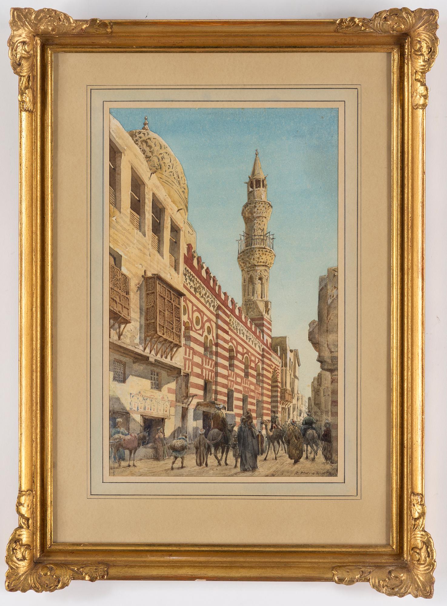RICHARD PHENE SPIERS, watercolor on paper, signed.