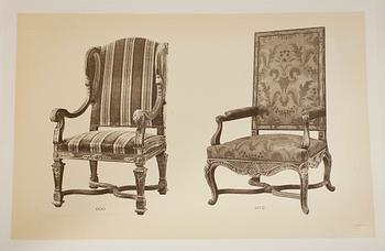MÖBELKATALOG,  ca 70 planscher. 1800-talets slut.