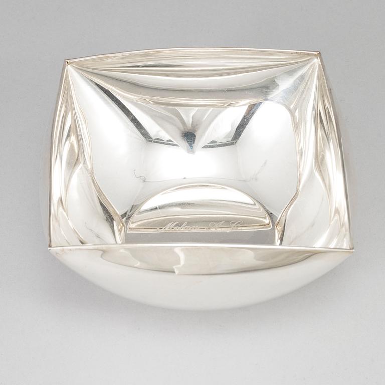 A sterling silver bowl, second half of the 20th century.